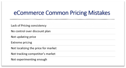 common pricing mistakes