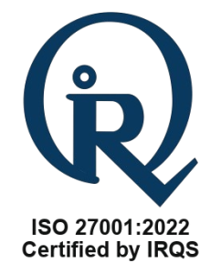 ISO 27001:2022 Certified IRQS, IAF, RVA